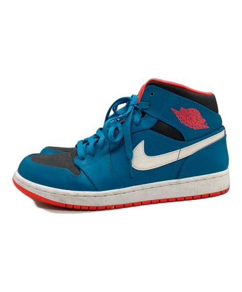 NIKE（ナイキ）NIKE (ナイキ) AIR JORDAN 1 MID ブルー×ピンク サイズ:SIZE 28cmの古着・服飾アイテム