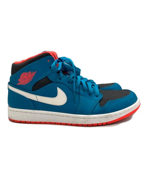 NIKE（ナイキ）NIKE (ナイキ) AIR JORDAN 1 MID ブルー×ピンク サイズ:SIZE 28cmの古着・服飾アイテム