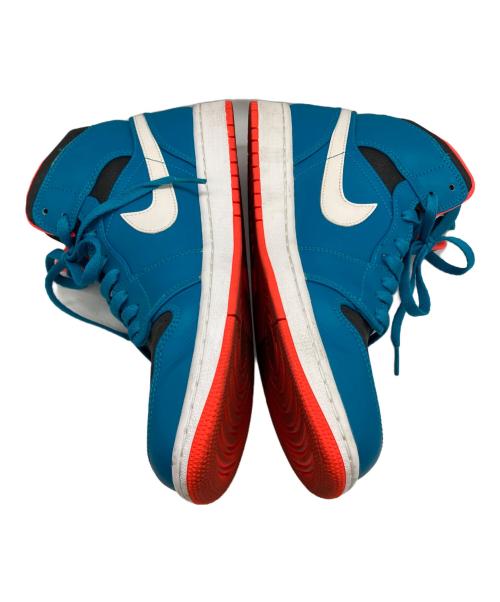 NIKE（ナイキ）NIKE (ナイキ) AIR JORDAN 1 MID ブルー×ピンク サイズ:SIZE 28cmの古着・服飾アイテム