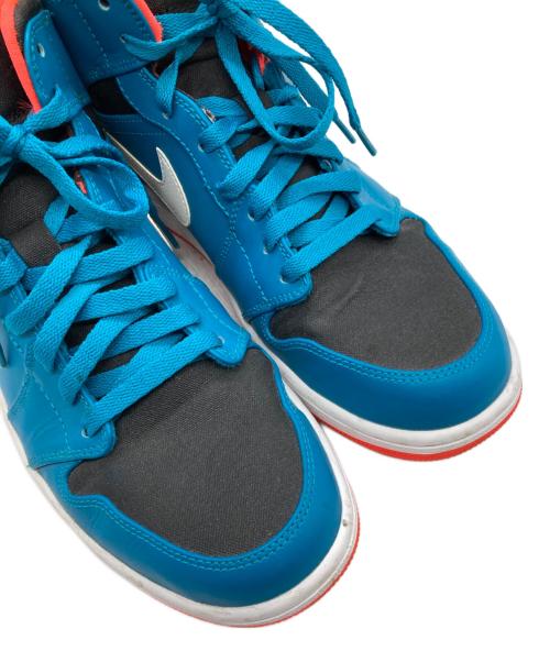 NIKE（ナイキ）NIKE (ナイキ) AIR JORDAN 1 MID ブルー×ピンク サイズ:SIZE 28cmの古着・服飾アイテム