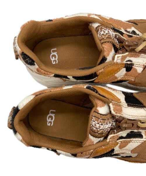 UGG（アグ）UGG (アグ) Zip Cow Print ブラウン サイズ:SIZE 23.5cmの古着・服飾アイテム
