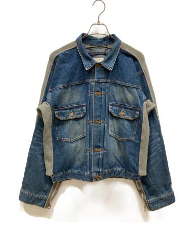 MIHARA YASUHIRO ミハラヤスヒロ 切替 ドッキングデニムジャケット 中古・古着通販】MIHARA YASUHIRO (ミハラヤスヒロ) 異素材ドッキング