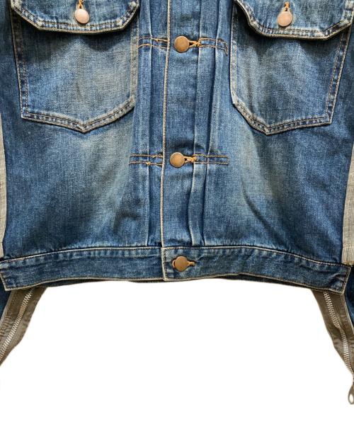 MIHARA YASUHIRO（ミハラヤスヒロ）MIHARA YASUHIRO (ミハラヤスヒロ) 異素材ドッキングデニムジャケット インディゴ サイズ:SIZE Sの古着・服飾アイテム