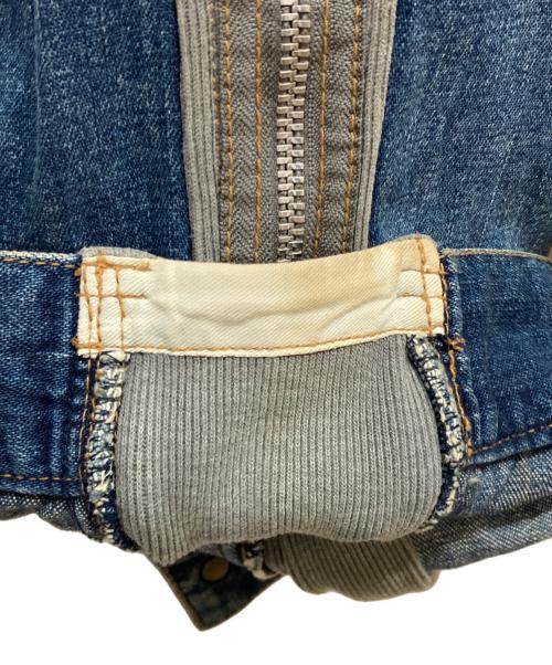 MIHARA YASUHIRO（ミハラヤスヒロ）MIHARA YASUHIRO (ミハラヤスヒロ) 異素材ドッキングデニムジャケット インディゴ サイズ:SIZE Sの古着・服飾アイテム