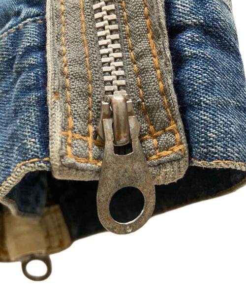 MIHARA YASUHIRO（ミハラヤスヒロ）MIHARA YASUHIRO (ミハラヤスヒロ) 異素材ドッキングデニムジャケット インディゴ サイズ:SIZE Sの古着・服飾アイテム