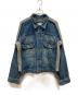 MIHARA YASUHIRO（ミハラヤスヒロ）の古着「異素材ドッキングデニムジャケット」｜インディゴ