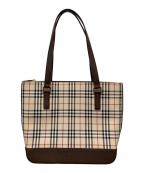 BURBERRYバーバリー）の古着「トートバッグ」｜ベージュ×ブラウン