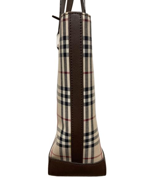 BURBERRY（バーバリー）BURBERRY (バーバリー) トートバッグ ベージュ×ブラウンの古着・服飾アイテム