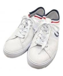 FRED PERRY（フレッドペリー）の古着「ローカットスニーカー」｜ホワイト