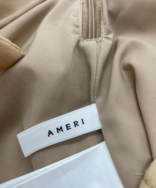 Ameri（アメリ）AMERI (アメリ) HOROSCOPE SHEER PLEATS SKIRT ベージュ サイズ:Ⅿの古着・服飾アイテム