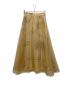 AMERI（アメリ）の古着「HOROSCOPE SHEER PLEATS SKIRT」｜ベージュ