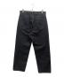 STEVEN ALAN (スティーブンアラン) 13.5oz デニム 5ポケット バギー パンツ ブラック サイズ:33：8000円