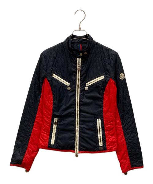 MONCLER（モンクレール）MONCLER (モンクレール) ジャケット ネイビー×レッド サイズ:SIZE 0の古着・服飾アイテム