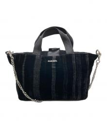 DIESEL（ディーゼル）の古着「チェーンショルダーバッグ」｜ブラック