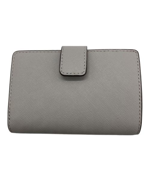 MICHAEL KORS（マイケル・コース）MICHAEL KORS (マイケル・コース) ビルフォールド ジップ コンパクトウォレット ミディアム グレーの古着・服飾アイテム