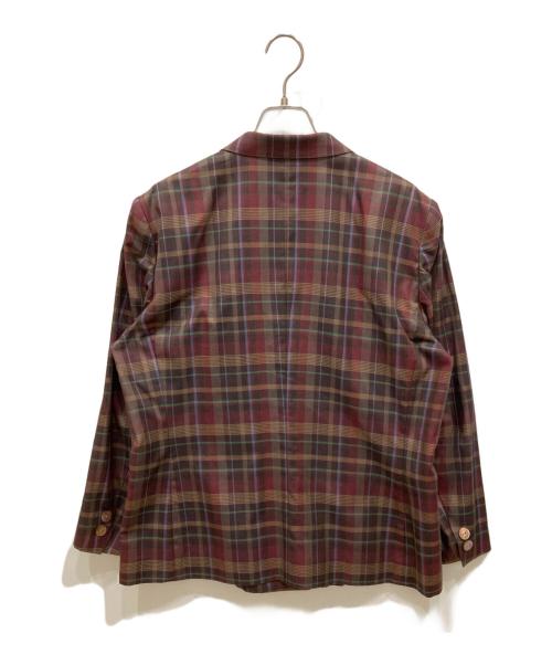 Burberry's（バーバリーズ）Burberry's (バーバリーズ) テーラードジャケット ボルドー サイズ:13brの古着・服飾アイテム