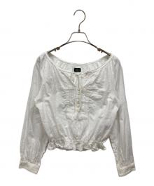 the Barnnet（ザ バーネット）の古着「Pleatib Blouse」｜ホワイト