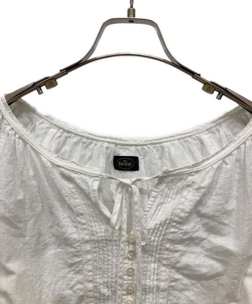 the Barnnet（ザ バーネット）The Barnnet (ザ バーネット) Pleatib Blouse ホワイト サイズ:SIZE Freeの古着・服飾アイテム