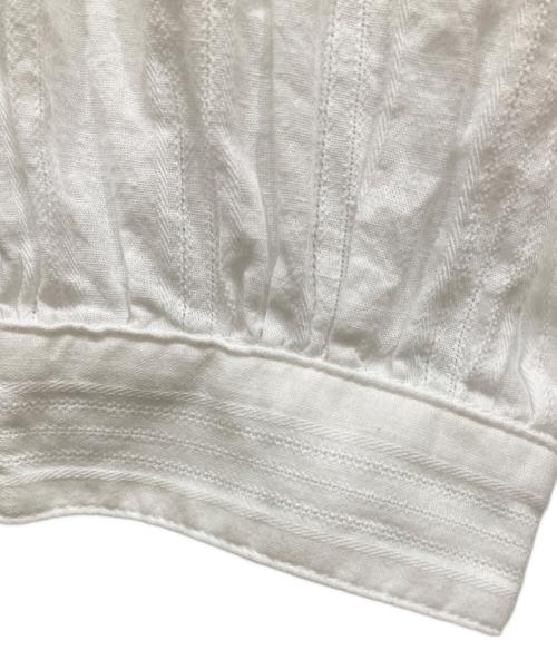 the Barnnet（ザ バーネット）The Barnnet (ザ バーネット) Pleatib Blouse ホワイト サイズ:SIZE Freeの古着・服飾アイテム