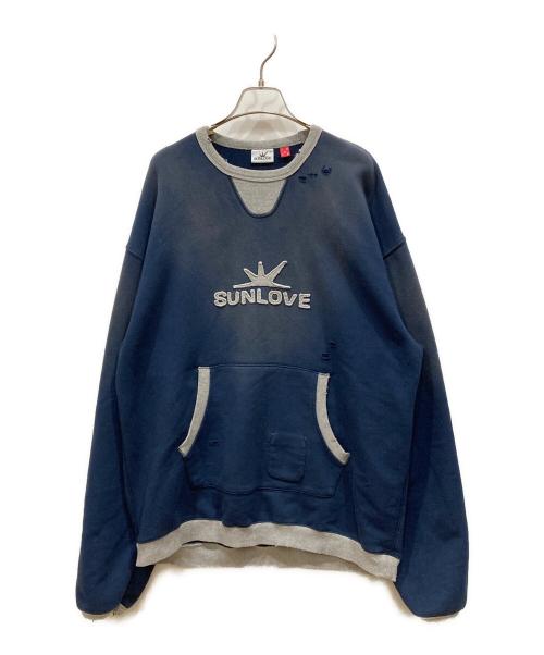SUNLOVE（サンラブ）SUNLOVE (サンラブ) TOKYO POPUP クルーネック スウェット ネイビー サイズ:SIZE Lの古着・服飾アイテム