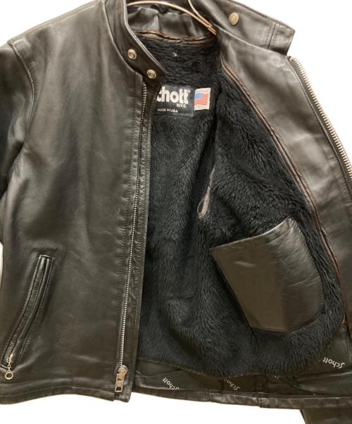 Schott（ショット）Schott (ショット) ライナー付レザージャケット ブラック サイズ:SIZE 36の古着・服飾アイテム