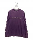 Hysteric Glamourヒステリックグラマー）の古着「ロングスリーブカットソー」｜パープル