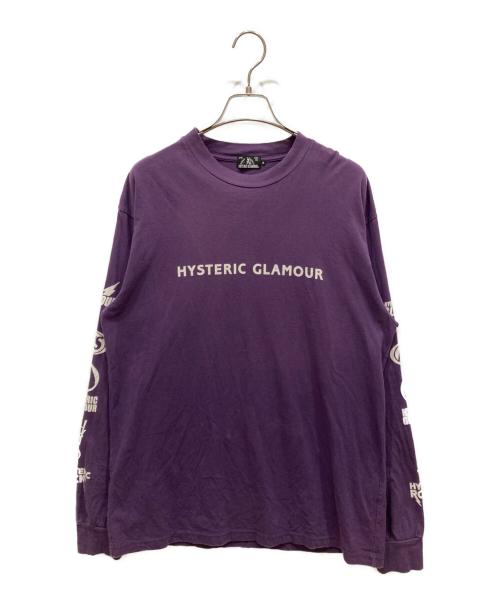 Hysteric Glamour（ヒステリックグラマー）Hysteric Glamour (ヒステリックグラマー) ロングスリーブカットソー パープル サイズ:SIZE Mの古着・服飾アイテム