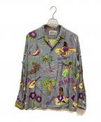 WACKO MARIAワコマリア）の古着「JAMAICA L/S HAWAIAN SHIRT」｜ブルー