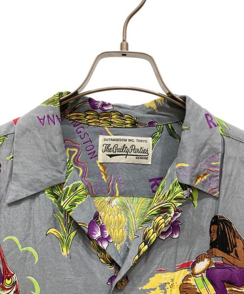 WACKO MARIA（ワコマリア）WACKO MARIA (ワコマリア) JAMAICA L/S HAWAIAN SHIRT ブルー サイズ:SIZE Mの古着・服飾アイテム