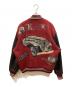 KANSAI MAN (カンサイマン) 切替レザースタジャン レッド×ブラック サイズ:SIZE Free：13000円