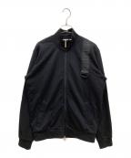 BIKKEMBERGSビッケンバーグ）の古着「ロゴテープジップジャケット」｜ブラック