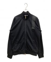 BIKKEMBERGS（ビッケンバーグ）の古着「ロゴテープジップジャケット」｜ブラック