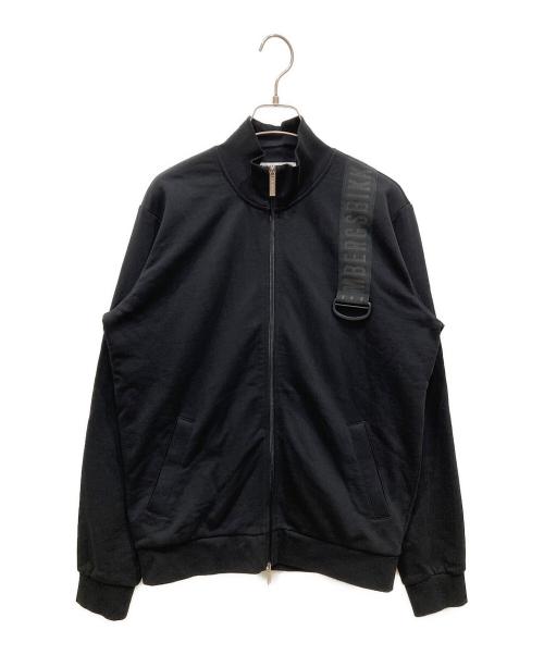 BIKKEMBERGS（ビッケンバーグ）BIKKEMBERGS (ビッケンバーグ) ロゴテープジップジャケット ブラック サイズ:SIZE Mの古着・服飾アイテム