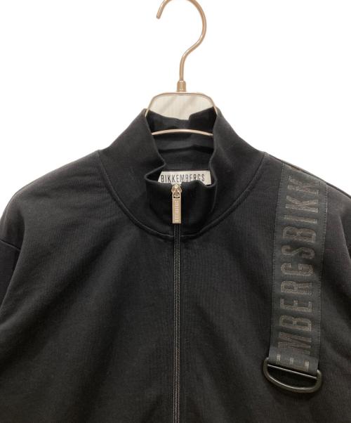 BIKKEMBERGS（ビッケンバーグ）BIKKEMBERGS (ビッケンバーグ) ロゴテープジップジャケット ブラック サイズ:SIZE Mの古着・服飾アイテム