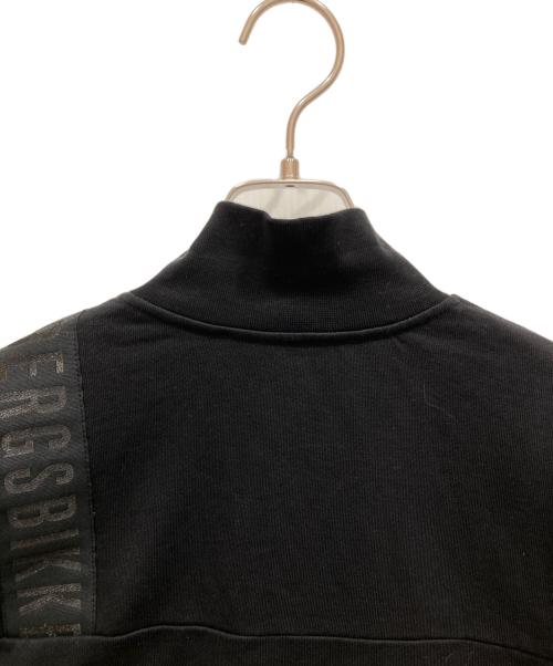 BIKKEMBERGS（ビッケンバーグ）BIKKEMBERGS (ビッケンバーグ) ロゴテープジップジャケット ブラック サイズ:SIZE Mの古着・服飾アイテム