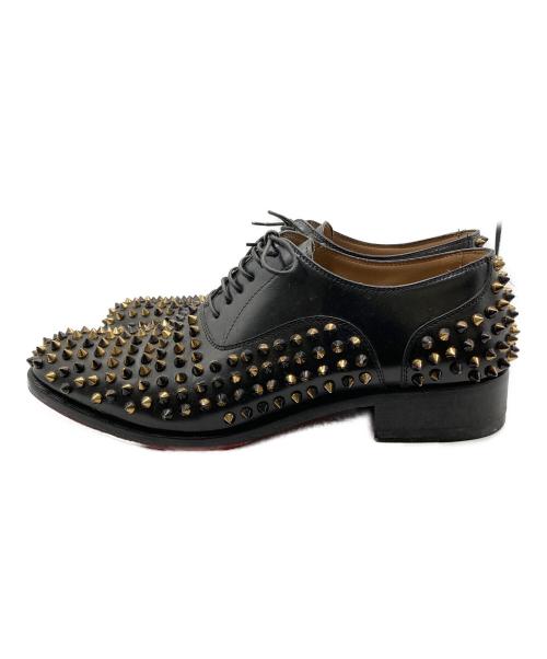 Christian Louboutin（クリスチャン・ルブタン）Christian Louboutin (クリスチャン・ルブタン) スタッズレザーシューズ ブラック サイズ:SIZE 41の古着・服飾アイテム