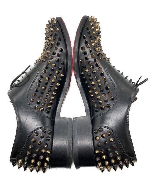 Christian Louboutin（クリスチャン・ルブタン）Christian Louboutin (クリスチャン・ルブタン) スタッズレザーシューズ ブラック サイズ:SIZE 41の古着・服飾アイテム