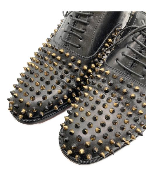 Christian Louboutin（クリスチャン・ルブタン）Christian Louboutin (クリスチャン・ルブタン) スタッズレザーシューズ ブラック サイズ:SIZE 41の古着・服飾アイテム