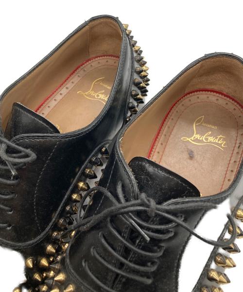 Christian Louboutin（クリスチャン・ルブタン）Christian Louboutin (クリスチャン・ルブタン) スタッズレザーシューズ ブラック サイズ:SIZE 41の古着・服飾アイテム