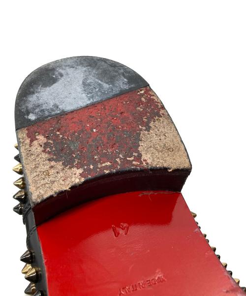Christian Louboutin（クリスチャン・ルブタン）Christian Louboutin (クリスチャン・ルブタン) スタッズレザーシューズ ブラック サイズ:SIZE 41の古着・服飾アイテム