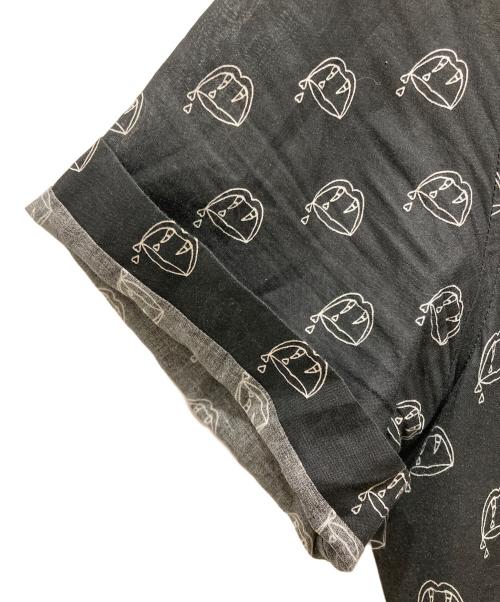 Saint Laurent Paris（サンローランパリ）Saint Laurent Paris (サンローランパリ) スモーキングリップ プリント半袖Tシャツ ブラック サイズ:SIZE Sの古着・服飾アイテム