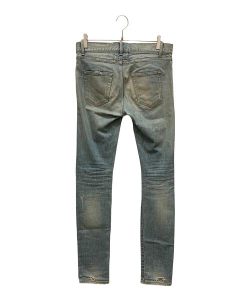 Saint Laurent Paris（サンローランパリ）Saint Laurent Paris (サンローランパリ) デストロイ加工クラッシュスキニーデニムパンツ インディゴ サイズ:SIZE 30の古着・服飾アイテム