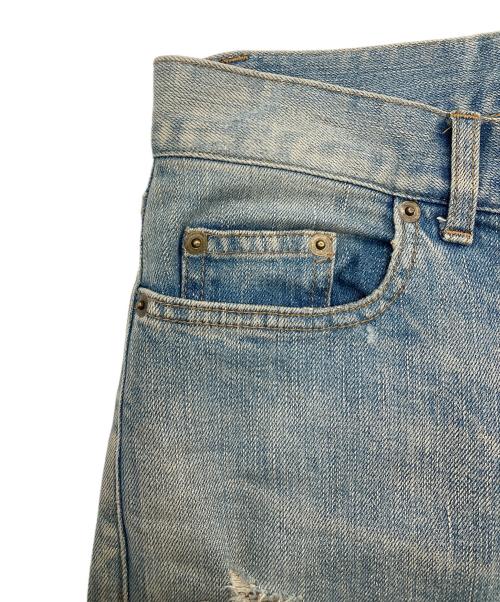 Saint Laurent Paris（サンローランパリ）Saint Laurent Paris (サンローランパリ) デストロイ加工クラッシュスキニーデニムパンツ インディゴ サイズ:SIZE 30の古着・服飾アイテム