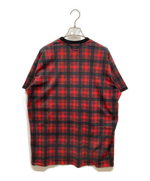 GIVENCHY（ジバンシィ）GIVENCHY (ジバンシィ) プリントチェックシャツ レッド×ブラック サイズ:SIZE XXSの古着・服飾アイテム