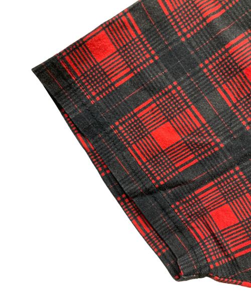 GIVENCHY（ジバンシィ）GIVENCHY (ジバンシィ) プリントチェックシャツ レッド×ブラック サイズ:SIZE XXSの古着・服飾アイテム