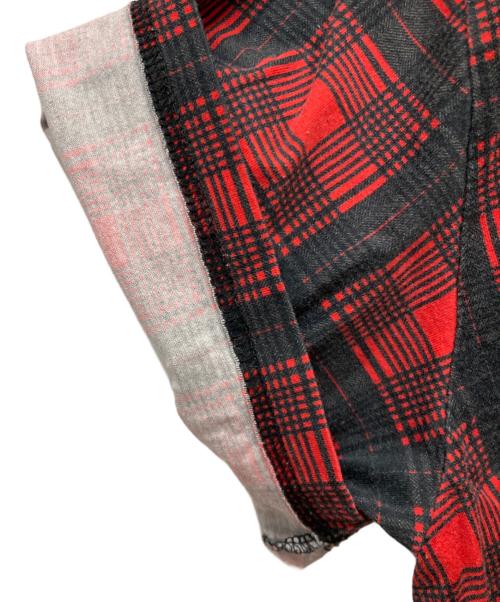 GIVENCHY（ジバンシィ）GIVENCHY (ジバンシィ) プリントチェックシャツ レッド×ブラック サイズ:SIZE XXSの古着・服飾アイテム