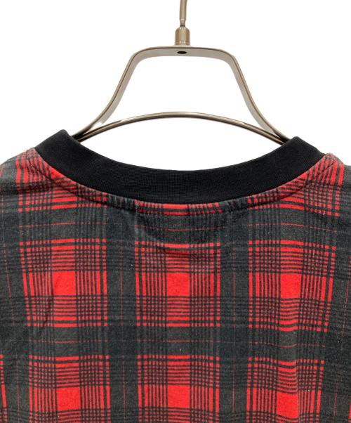 GIVENCHY（ジバンシィ）GIVENCHY (ジバンシィ) プリントチェックシャツ レッド×ブラック サイズ:SIZE XXSの古着・服飾アイテム