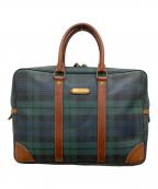 POLO RALPH LAURENポロ・ラルフローレン）の古着「チェックブリーフケース」｜グリーン