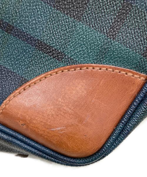 POLO RALPH LAUREN（ポロ・ラルフローレン）POLO RALPH LAUREN (ポロ・ラルフローレン) チェックブリーフケース グリーンの古着・服飾アイテム