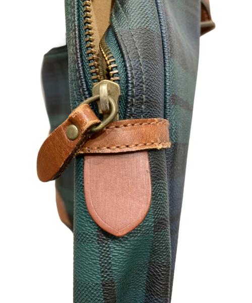 POLO RALPH LAUREN（ポロ・ラルフローレン）POLO RALPH LAUREN (ポロ・ラルフローレン) チェックブリーフケース グリーンの古着・服飾アイテム